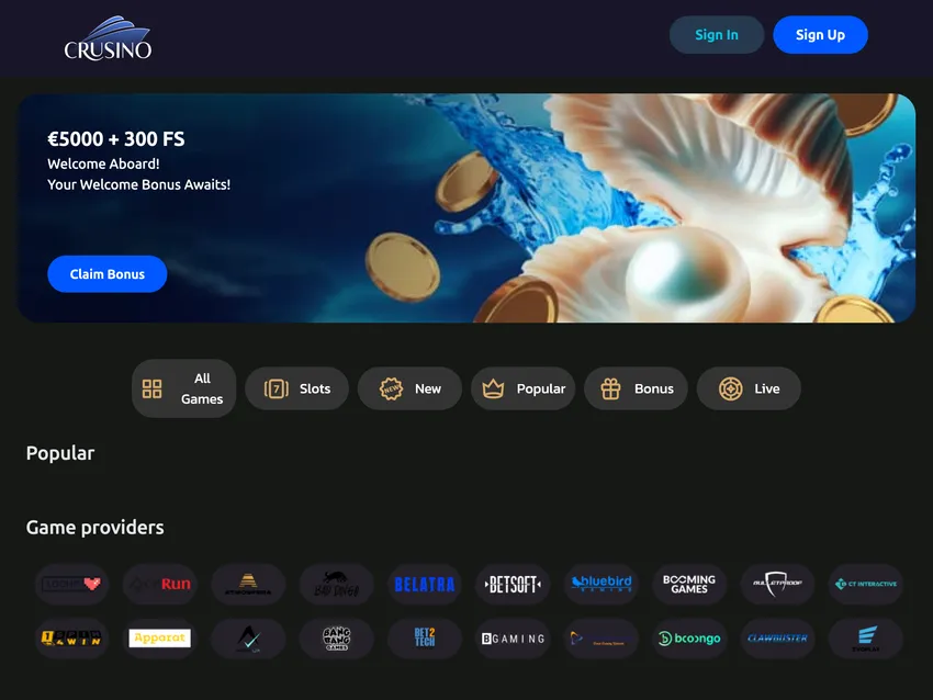 Crusino Casino Review